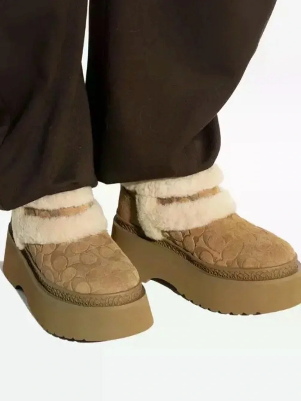 Coach genuine shearling